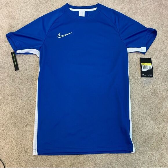 Nike ROYAL BLUE T-SHIRT NIKE DRI-FIT ACADEMY TOP SZ S - Picture 4 of 15